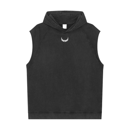 Sleeveless Hooded Shirt