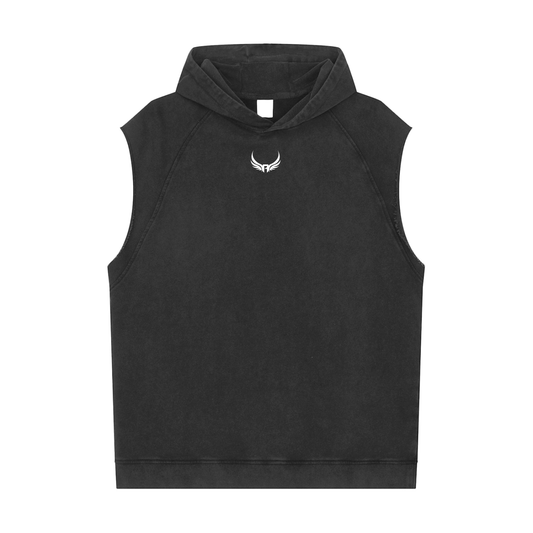 Sleeveless Hooded Shirt